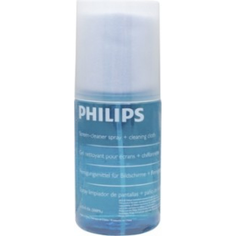 Philips SVC1116B/10 Ekrāna tīrīšanas šķidrums ar microfiber salvete 200ml.