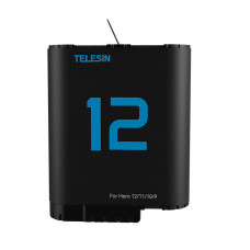 Telesin lithium battery for GoPro Hero 12/11/10/9 (blue)