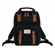 Himawari 188L black and brown 14'' laptop backpack