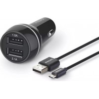 Philips DLP2357U/10 2xUSB automašīnas lādētājs + Micro USB kabelis 12V 3.1A