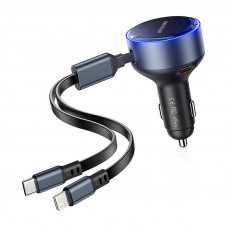 Vention FFOB0 USB-C car charger + USB-C/Lightning 30W cable