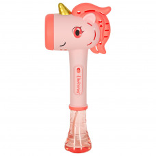 Soap bubble gun bubble machine unicorn wand light sound