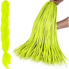 Synthetic hair braids - neon