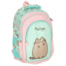 4 nodalījumu skolas mugursoma 16 collu Pusheen Mint