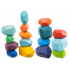 Iso Trade Stones / wooden blocks - 16 pcs (14964-uniw)