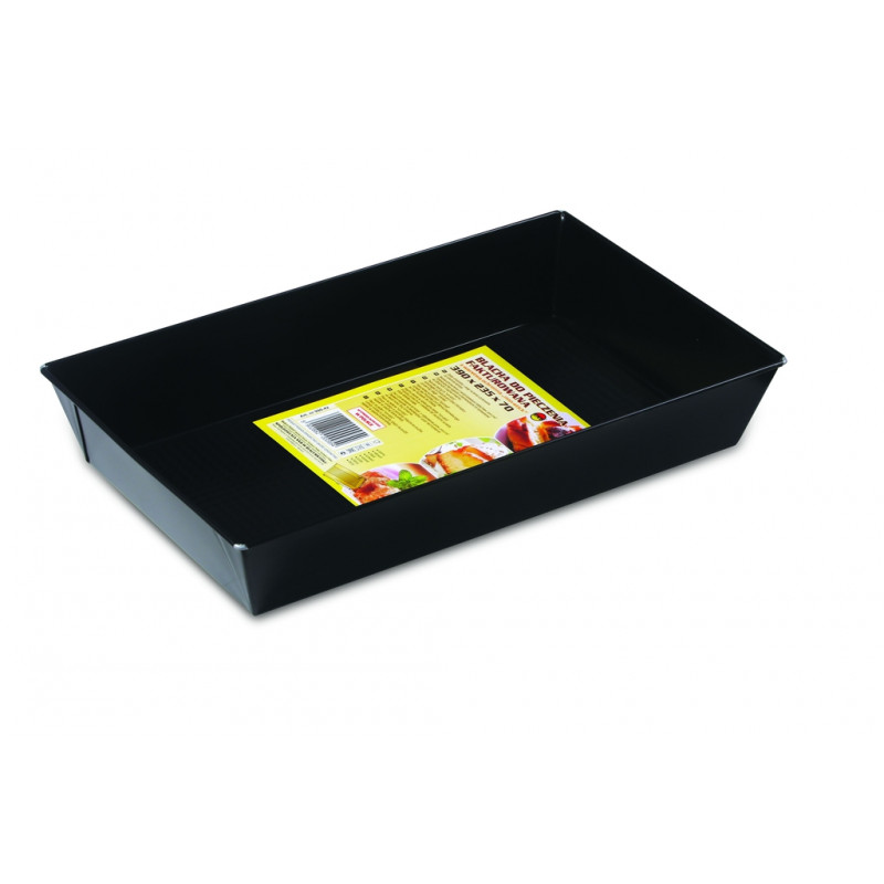 Textured baking sheet for baked goods 36cm x 24.5cm x 60cm black